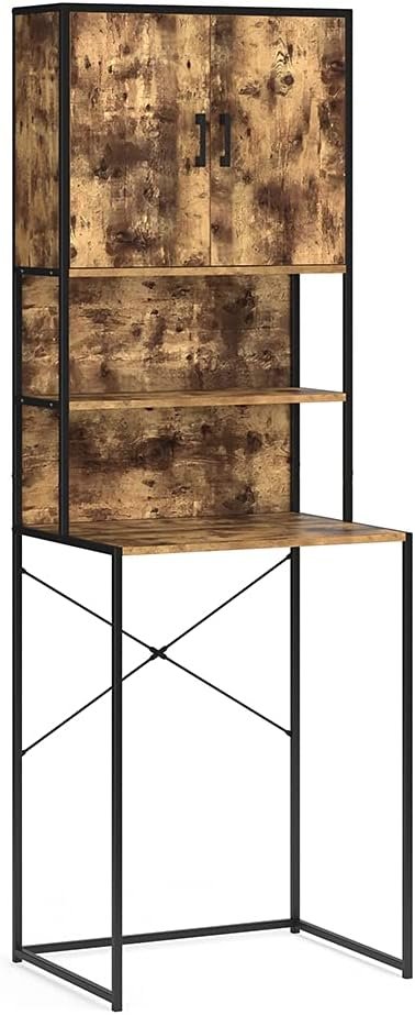 1781451974_6auLq7xx26_513re7cmTGL._AC_SX569_ Nauja Vonios / Skalbimo Spintelė „Fyrk" – Rustic Ąžuolas | 64 x 189 x 48 cm