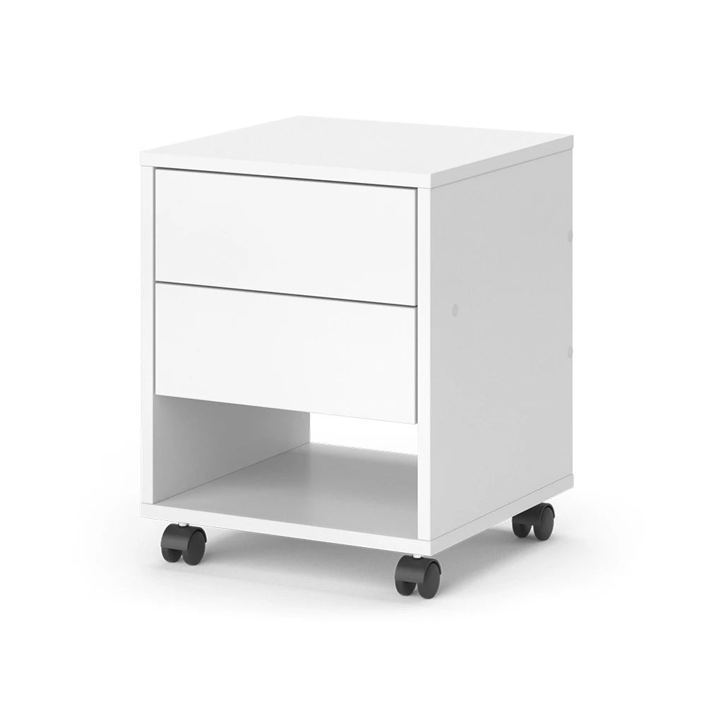 1781509202_bPQg1tF59x_21 Naujas Mobilus Stalčių Blokas „Jons" – Baltas | 37 x 41,4 x 37 cm | su 2 Stalčiais