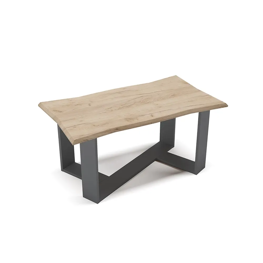 1782114054_tGBo8uXgB1_7.4 Naujas Kavos Staliukas „Arne" – Goldkraft Ąžuolas/Antracitas | 90 x 50 cm