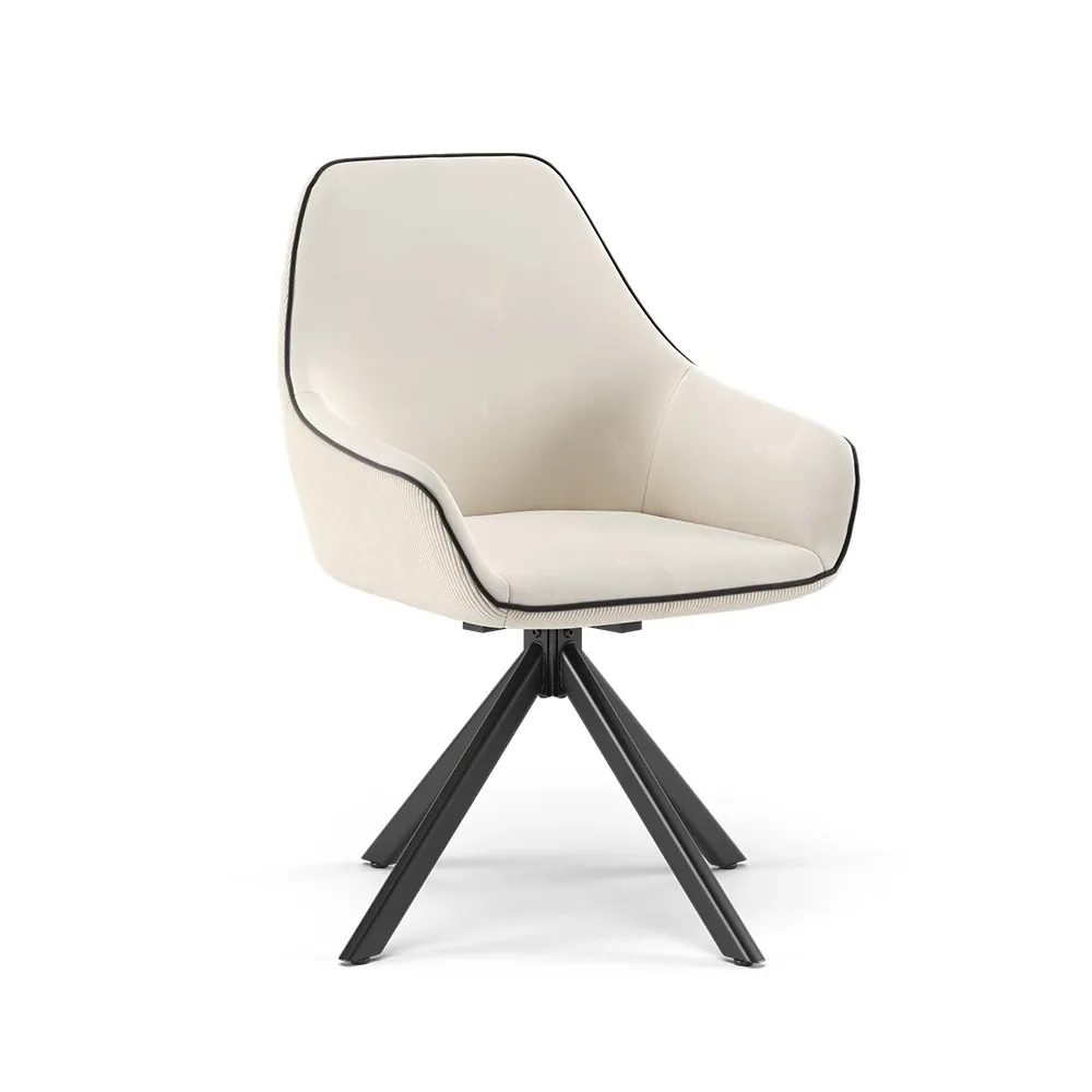 Naujas Lounge Fotelis „Eleganza" – Beige | 59 x 80 cm | Pasukamas