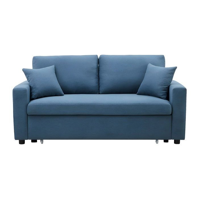 Išskleidžiama sofa INIZOR – 120 × 180 cm, mėlyna spalva – produkto nuotrauka 4