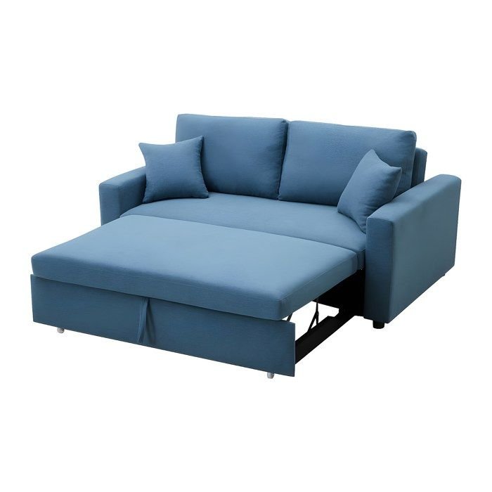 Išskleidžiama sofa INIZOR – 120 × 180 cm, mėlyna spalva – produkto nuotrauka 5