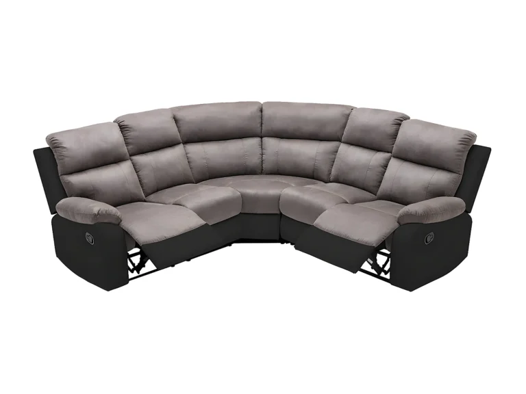 Kampinė sofa TOLZANO – pilka, juoda spalva – nuotrauka 4 Kampinė sofa TOLZANO – pilka, juoda spalva – produkto nuotrauka 4
