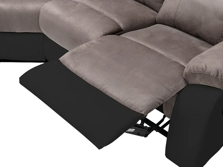 Kampinė sofa TOLZANO – pilka, juoda spalva – nuotrauka 8 Kampinė sofa TOLZANO – pilka, juoda spalva – produkto nuotrauka 8