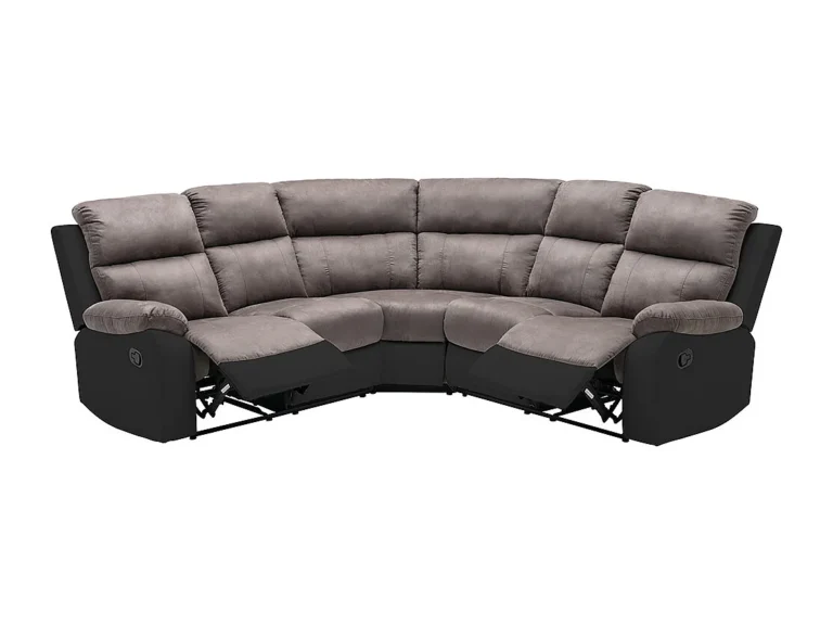 Kampinė sofa TOLZANO – pilka, juoda spalva – nuotrauka 2 Kampinė sofa TOLZANO – pilka, juoda spalva – produkto nuotrauka 2