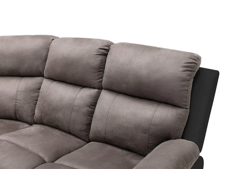 Kampinė sofa TOLZANO – pilka, juoda spalva – nuotrauka 5 Kampinė sofa TOLZANO – pilka, juoda spalva – produkto nuotrauka 5