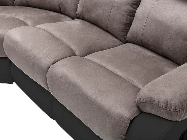 Kampinė sofa TOLZANO – pilka, juoda spalva – nuotrauka 6 Kampinė sofa TOLZANO – pilka, juoda spalva – produkto nuotrauka 6