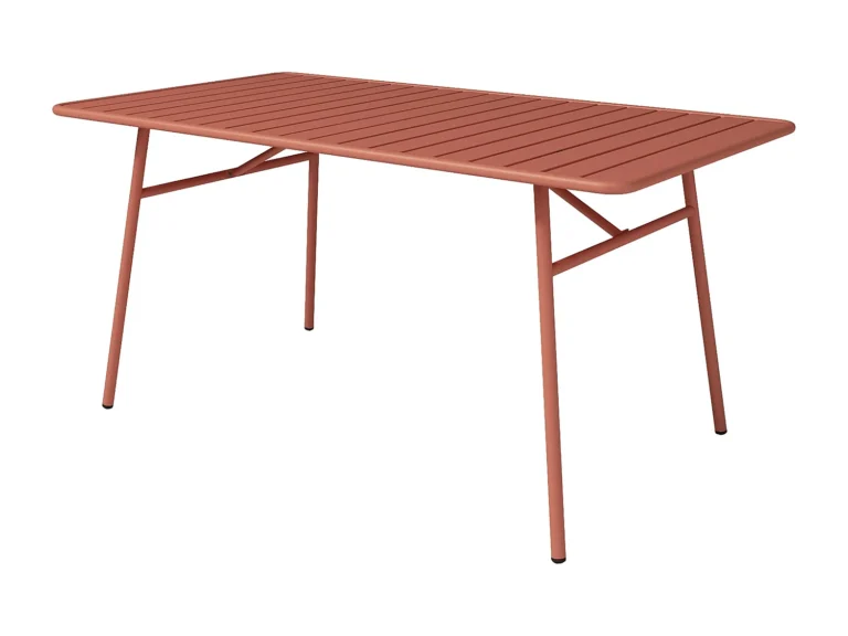 Lauko stalas MIRMANDE – 160 cm, terakota spalva – nuotrauka 2 Lauko stalas MIRMANDE – 160 cm, terakota spalva – produkto nuotrauka 2