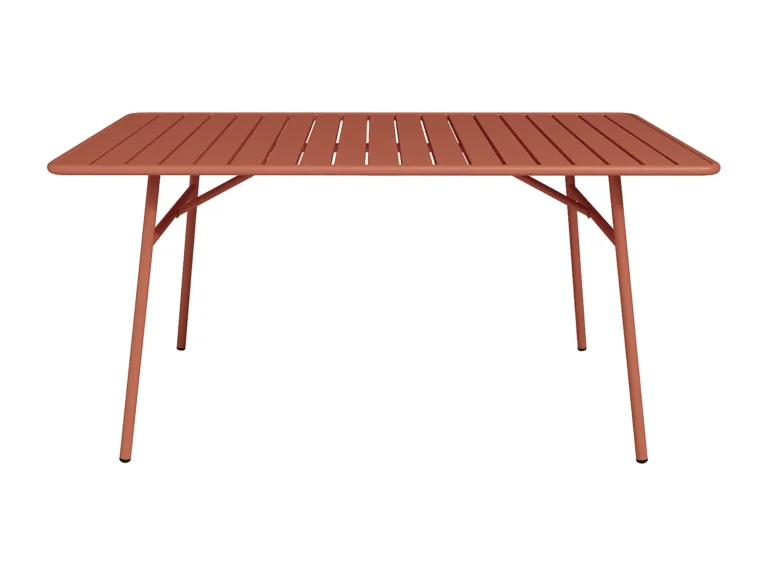Lauko stalas MIRMANDE – 160 cm, terakota spalva – nuotrauka 3 Lauko stalas MIRMANDE – 160 cm, terakota spalva – produkto nuotrauka 3