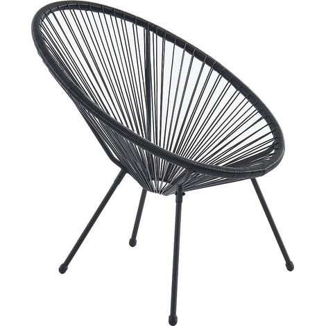 Lauko fotelis ALIOS – juoda spalva Lauko fotelis ALIOS – juoda spalva