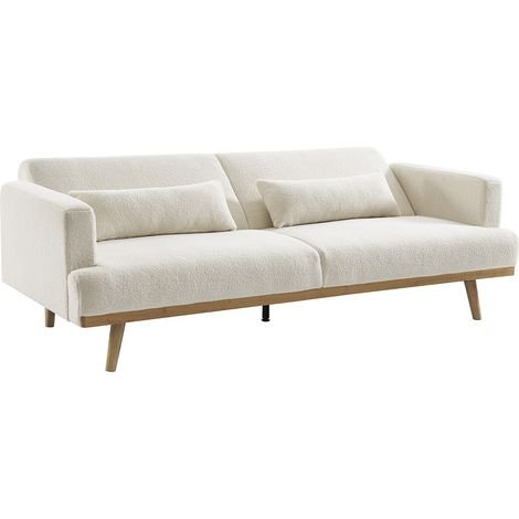 Išskleidžiama sofa ESME – balta spalva – produkto nuotrauka 3