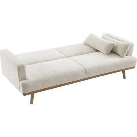 Išskleidžiama sofa ESME – balta spalva – produkto nuotrauka 4