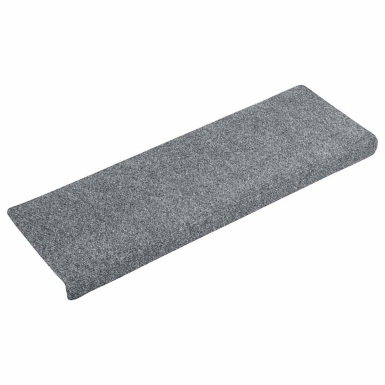 Laiptų kilimėlis – 65×21×4 cm, šviesiai pilka spalva – nuotrauka 3 Laiptų kilimėlis – 65×21×4 cm, šviesiai pilka spalva – produkto nuotrauka 3