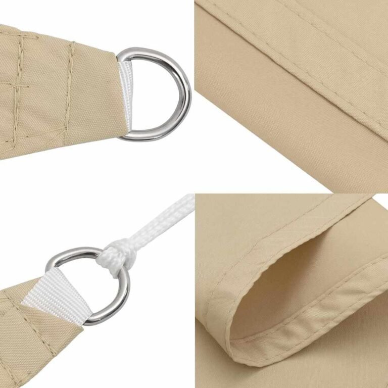 Pavėsio burė – 2,5×3 m, smėlio spalva – produkto nuotrauka 7