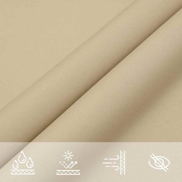 Pavėsio burė – 2,5×3 m, smėlio spalva – produkto nuotrauka 8