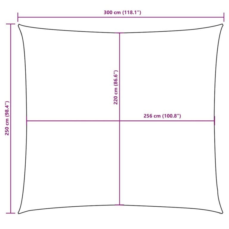 Pavėsio burė – 2,5×3 m, smėlio spalva – produkto nuotrauka 10