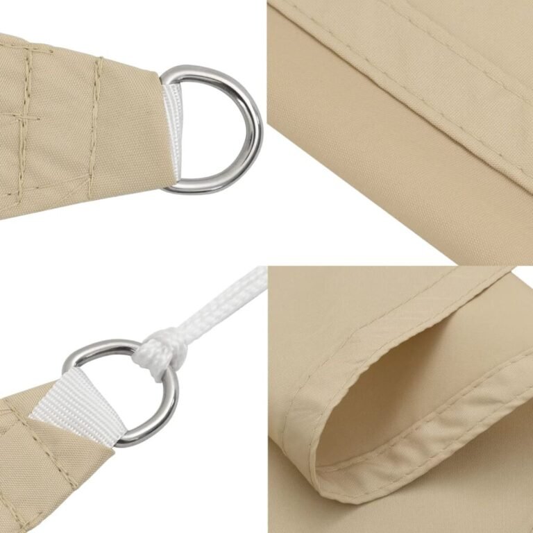 Pavėsio burė – 5×8 m, smėlio spalva – produkto nuotrauka 7