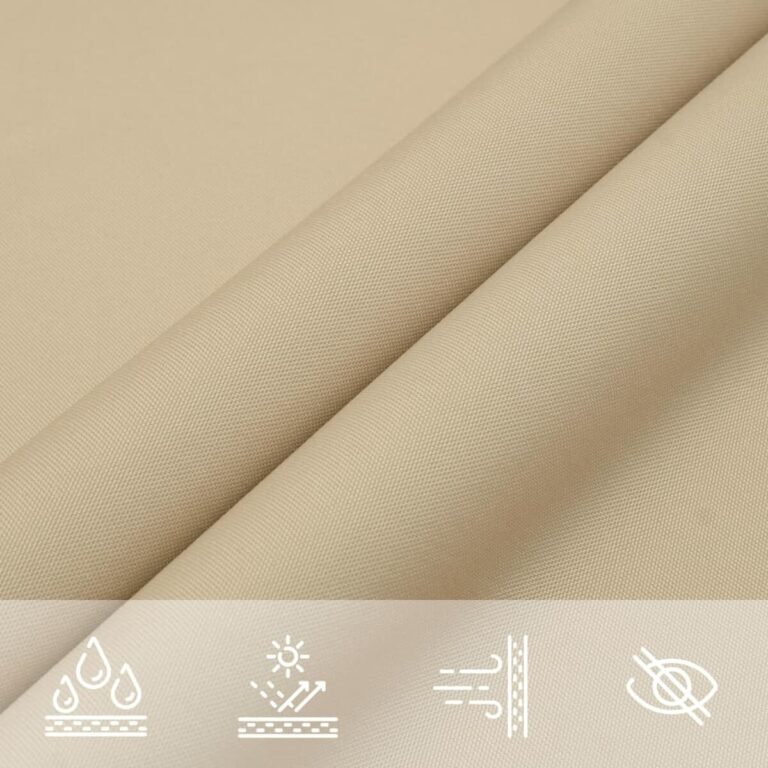 Pavėsio burė – 5×8 m, smėlio spalva – produkto nuotrauka 8
