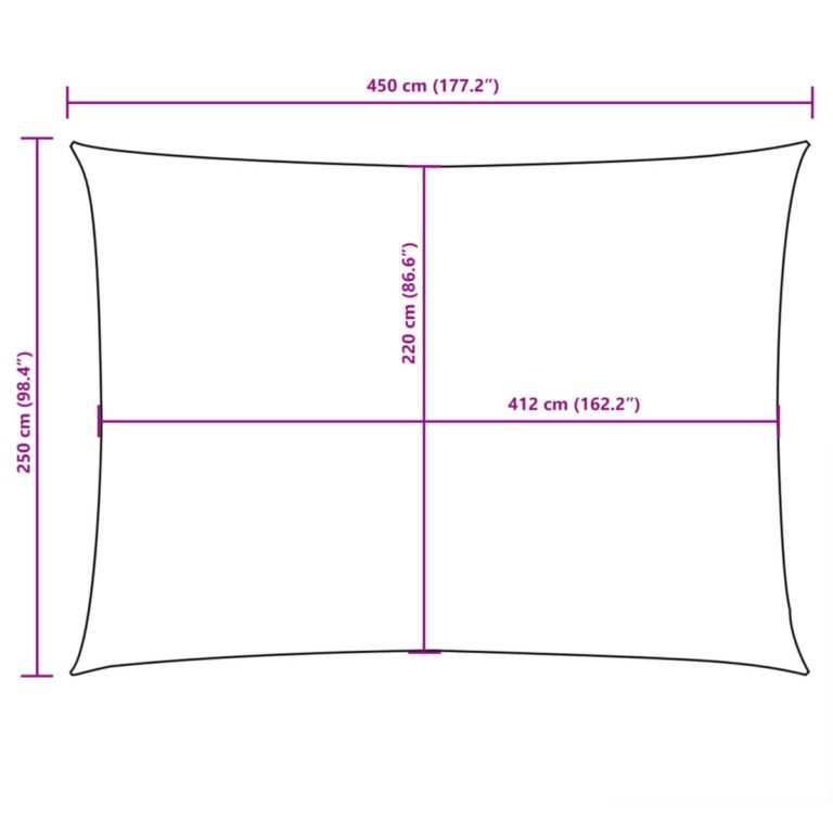 Pavėsio burė – 2,5×4,5 m, kreminė spalva – produkto nuotrauka 10