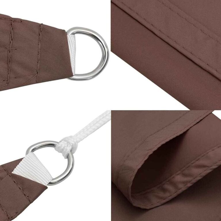 Pavėsio burė – 4×6 m, ruda spalva – produkto nuotrauka 6