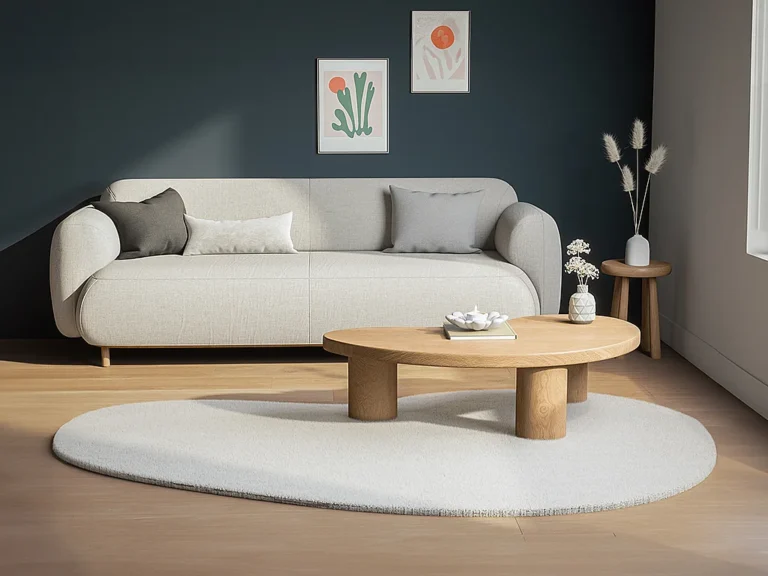 Kilimas GIRONA – 120 × 180 cm, smėlio spalva
