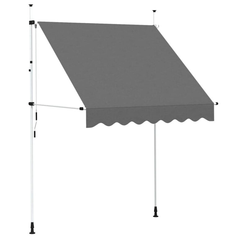 vidaXL Rankiniu būdu ištraukiama markizė, antracito, 200cm vidaXL Rankiniu būdu ištraukiama markizė, antracito, 200cm