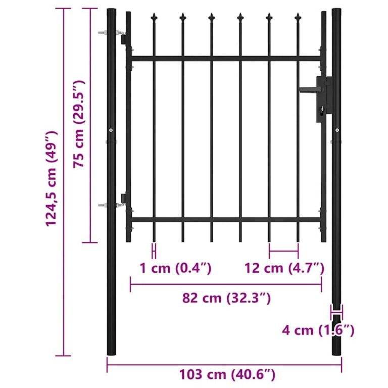 Tvoros vartai BOXTEL – 100×75 cm – produkto nuotrauka 7