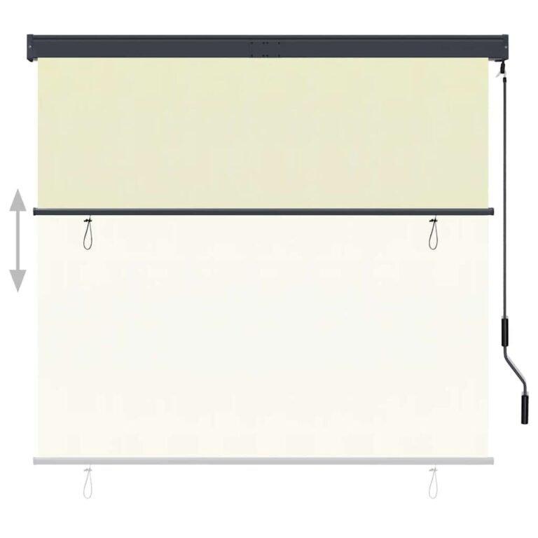 Lauko roletas – 160×250 cm, kreminė spalva – nuotrauka 3 Lauko roletas – 160×250 cm, kreminė spalva – produkto nuotrauka 3