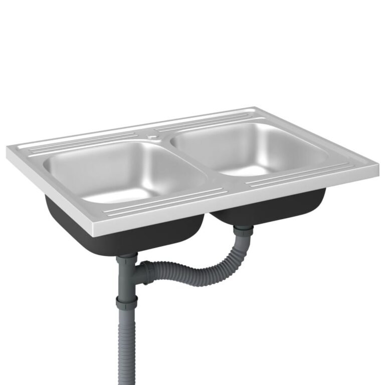 Virtuvės plautuvė – 800×600×155 mm, sidabro spalva – produkto nuotrauka 4
