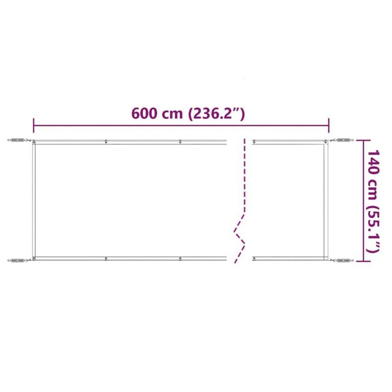 Vertikali markizė – 140×600 cm, šviesiai žalia spalva – nuotrauka 6 Vertikali markizė – 140×600 cm, šviesiai žalia spalva – produkto nuotrauka 6