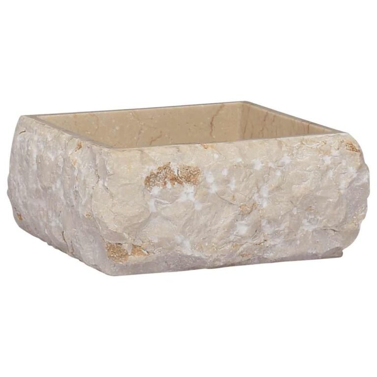 Praustuvas – 30×30×13 cm, kreminė spalva