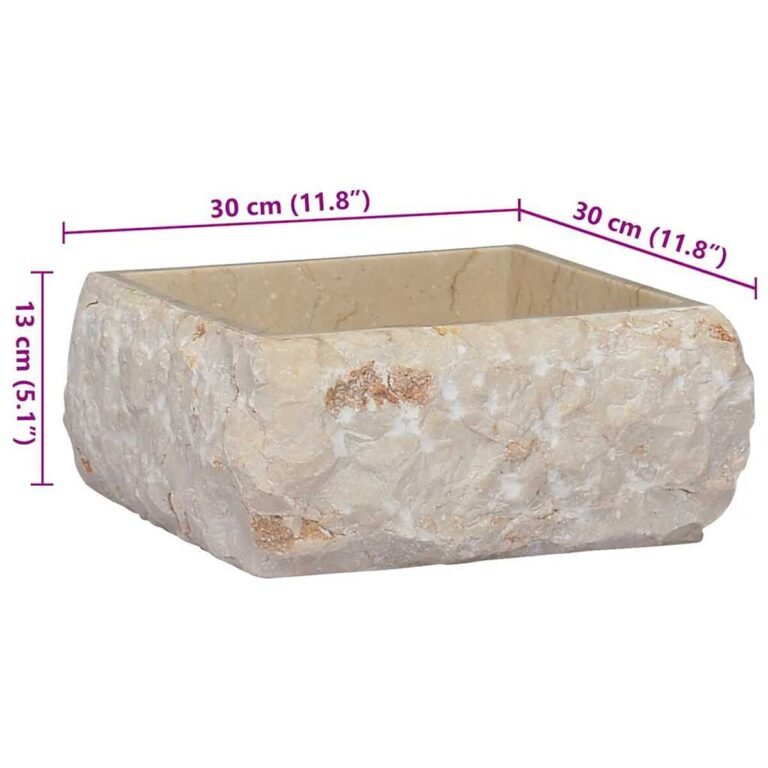 Praustuvas – 30×30×13 cm, kreminė spalva – produkto nuotrauka 9