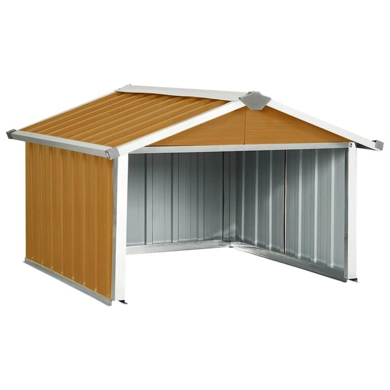 Sodo namelis – 92×97×63 cm, ruda spalva