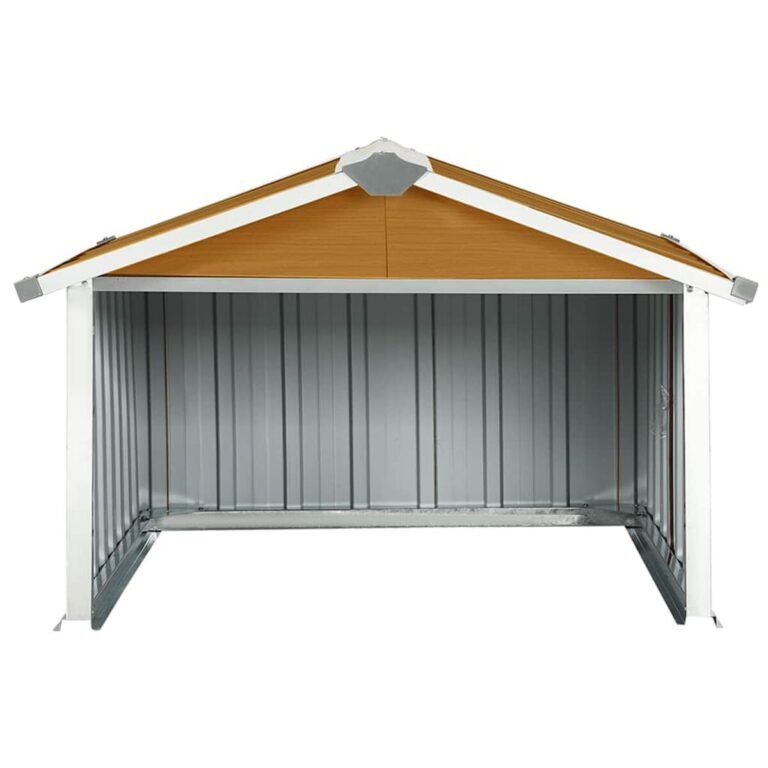 Sodo namelis – 92×97×63 cm, ruda spalva – produkto nuotrauka 4