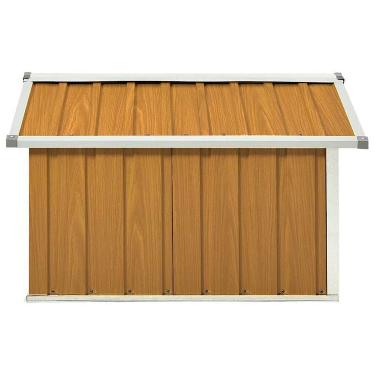 Sodo namelis – 92×97×63 cm, ruda spalva – produkto nuotrauka 5