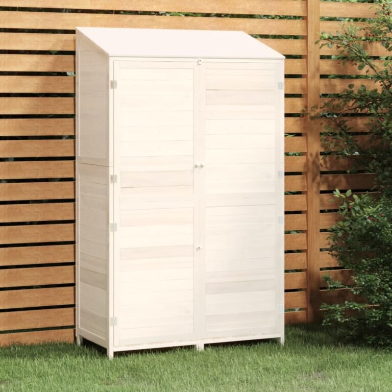 Sodo namelis – 102×52×174,5 cm, balta spalva Sodo namelis – 102×52×174,5 cm, balta spalva