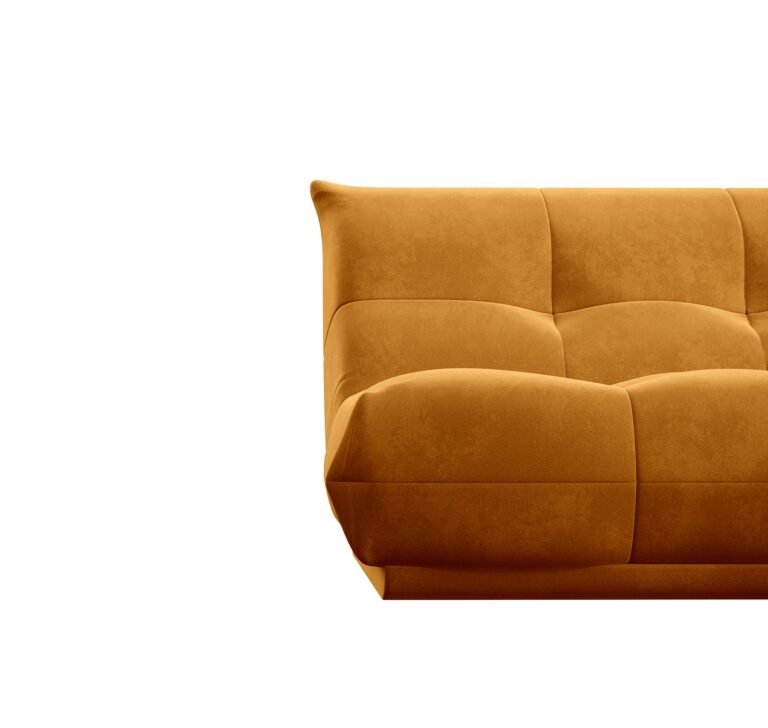 Fotelis COZY – garstyčių spalva – produkto nuotrauka 3