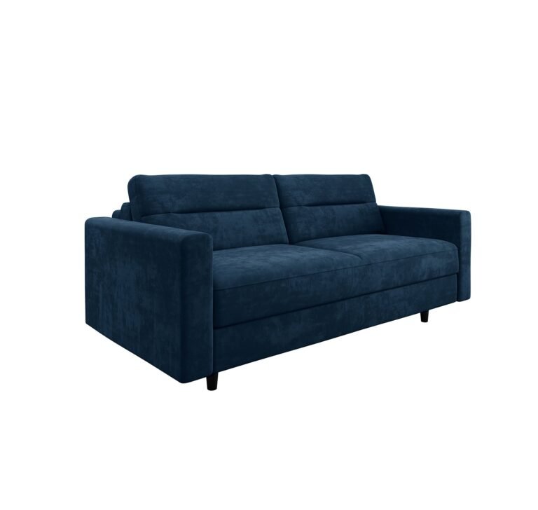 Išskleidžiama sofa LANA – tamsiai mėlyna spalva Išskleidžiama sofa LANA – tamsiai mėlyna spalva