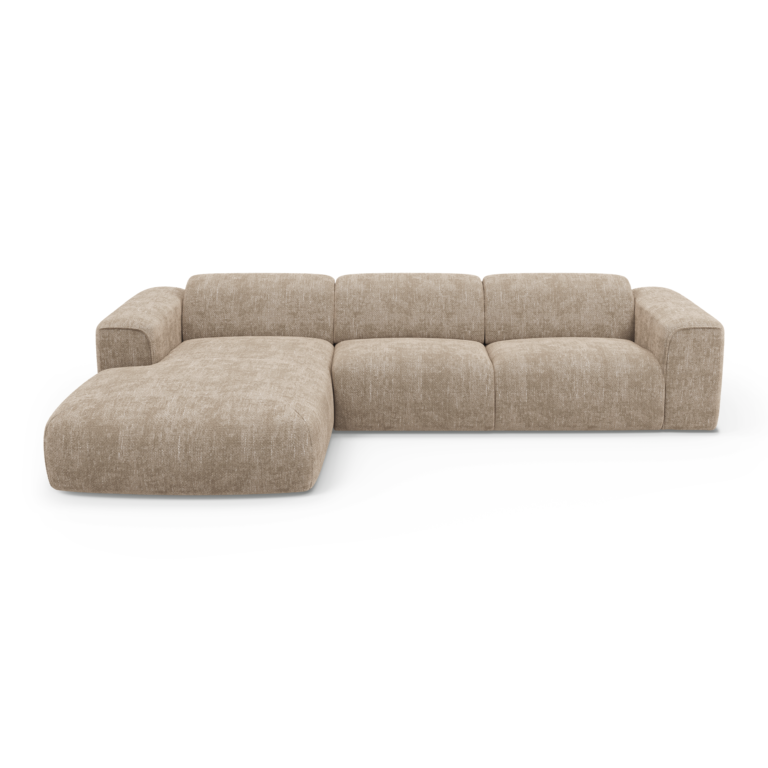 Kampinė sofa NOVA – smėlio spalva – produkto nuotrauka 5