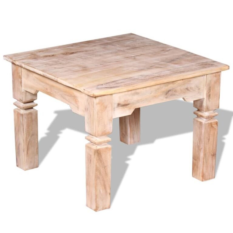 vidaXL Kavos staliukas, akacijos mediena, 60x60x45 cm – produkto nuotrauka 3