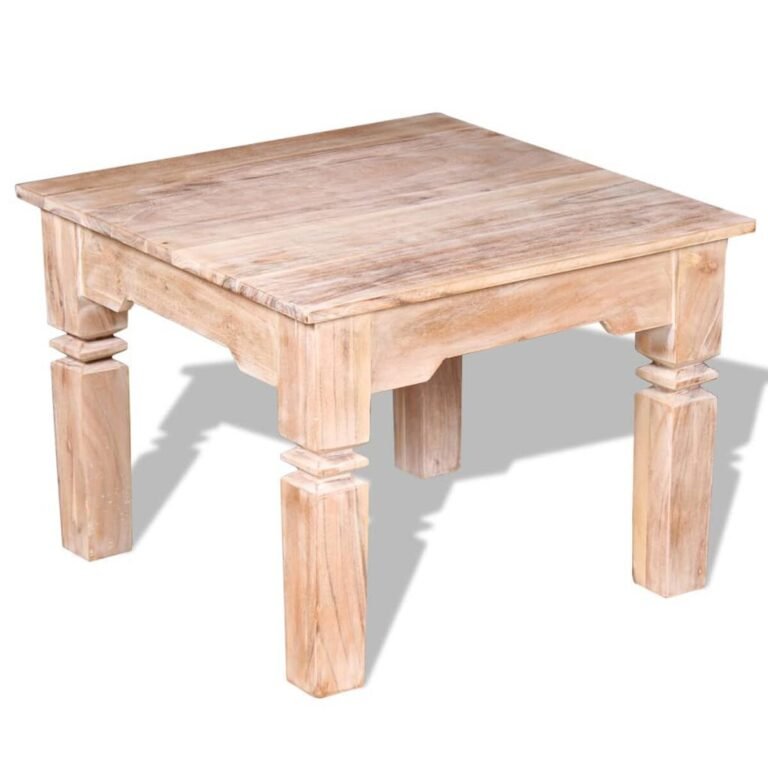 vidaXL Kavos staliukas, akacijos mediena, 60x60x45 cm – produkto nuotrauka 4