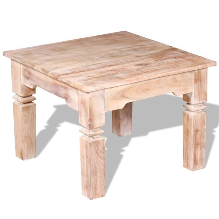 vidaXL Kavos staliukas, akacijos mediena, 60x60x45 cm – produkto nuotrauka 5