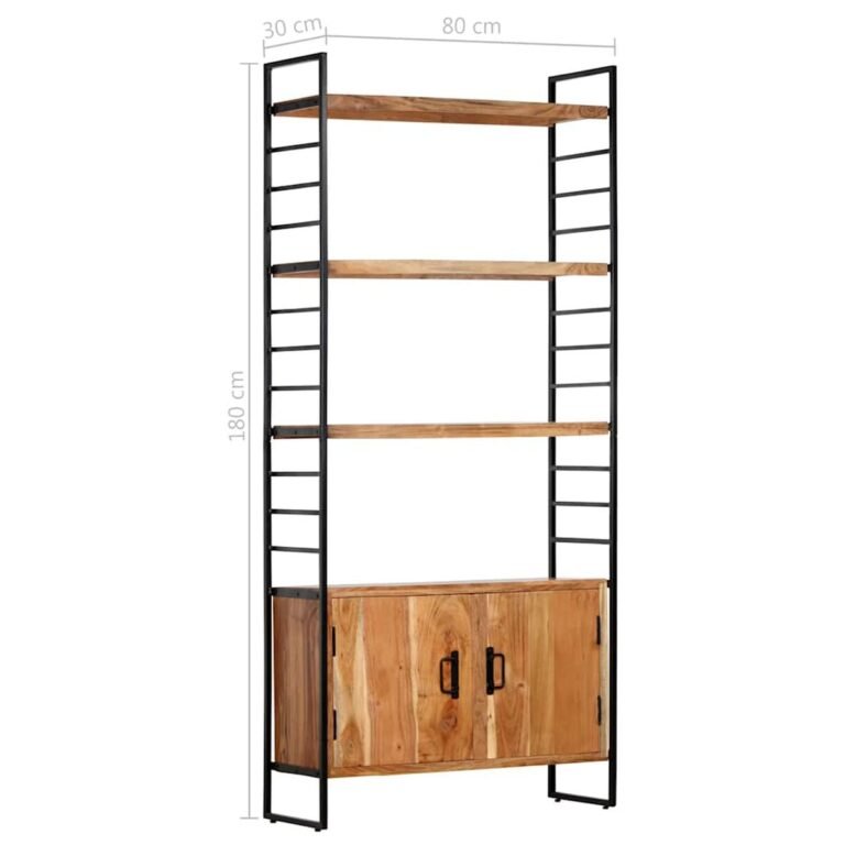 vidaXL Knygų lentyna – 80×30×180 cm – produkto nuotrauka 9
