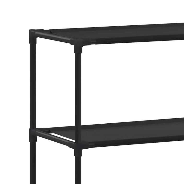 vidaXL Lentyna virš skalbimo mašinos, 3 lentynos, juoda, 69x28x169cm – produkto nuotrauka 6