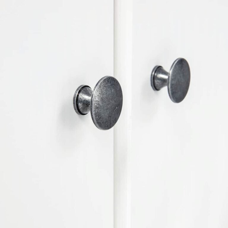Durys – 89×50×170 cm, balta spalva – produkto nuotrauka 5