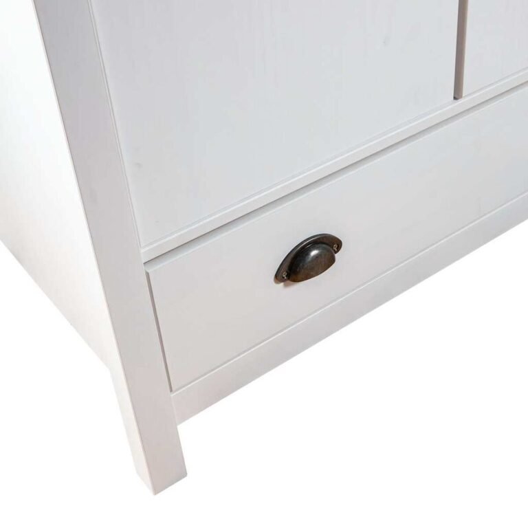 Durys – 89×50×170 cm, balta spalva – produkto nuotrauka 6