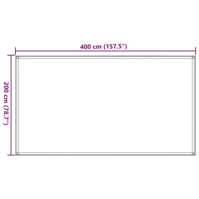 Kilimas – 200×400 cm, antracito spalva – produkto nuotrauka 7