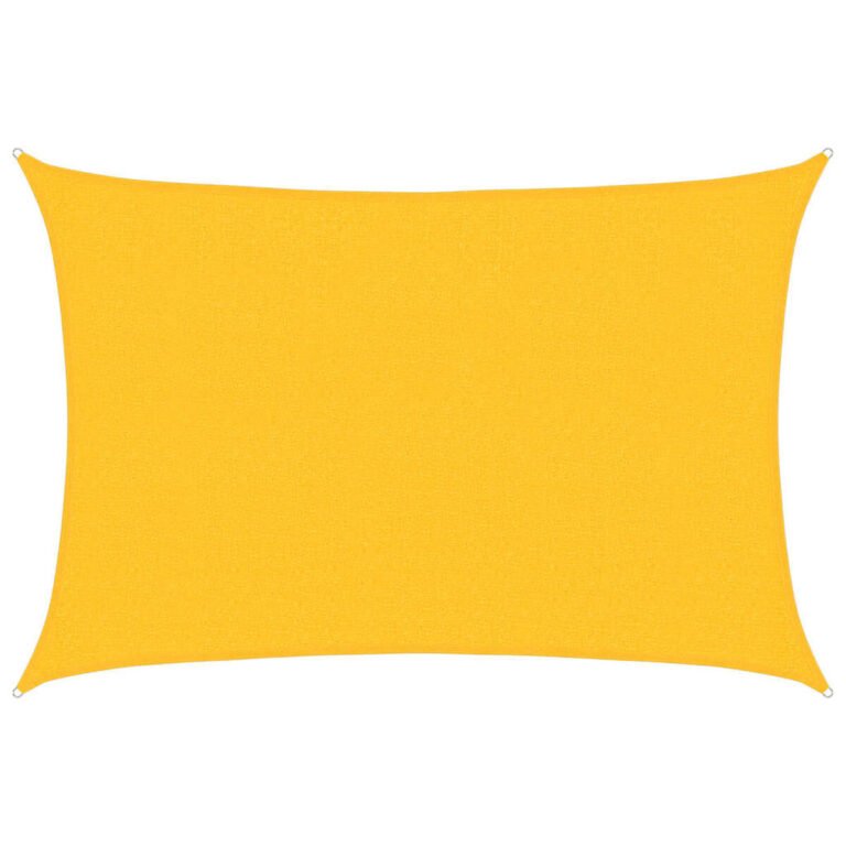 vidaXL Uždanga nuo saulės, geltonos spalvos, 2,5x4m, HDPE, 160g/m²