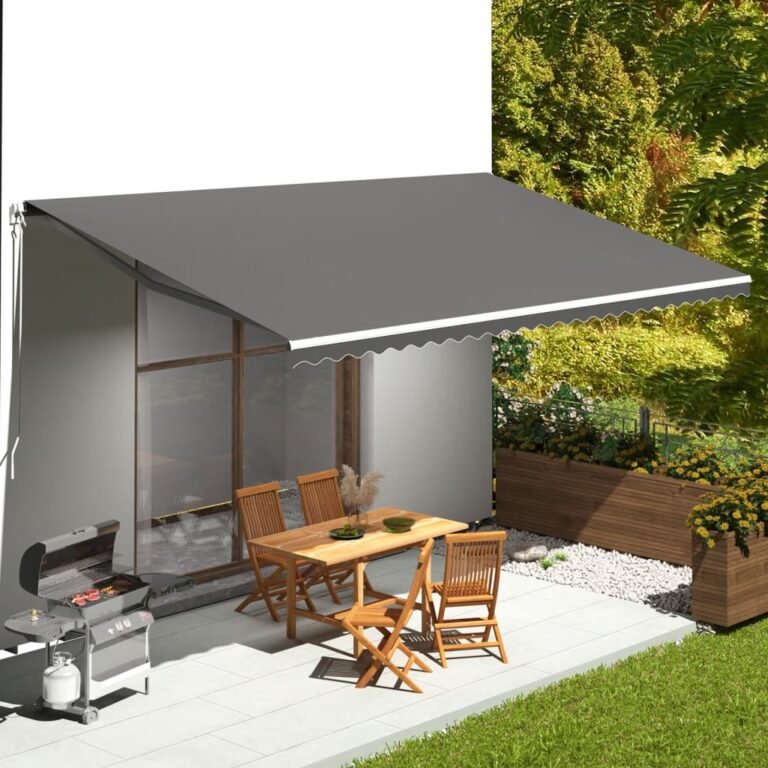Markizės pakaitinis audinys – 600×350 cm, antracito spalva