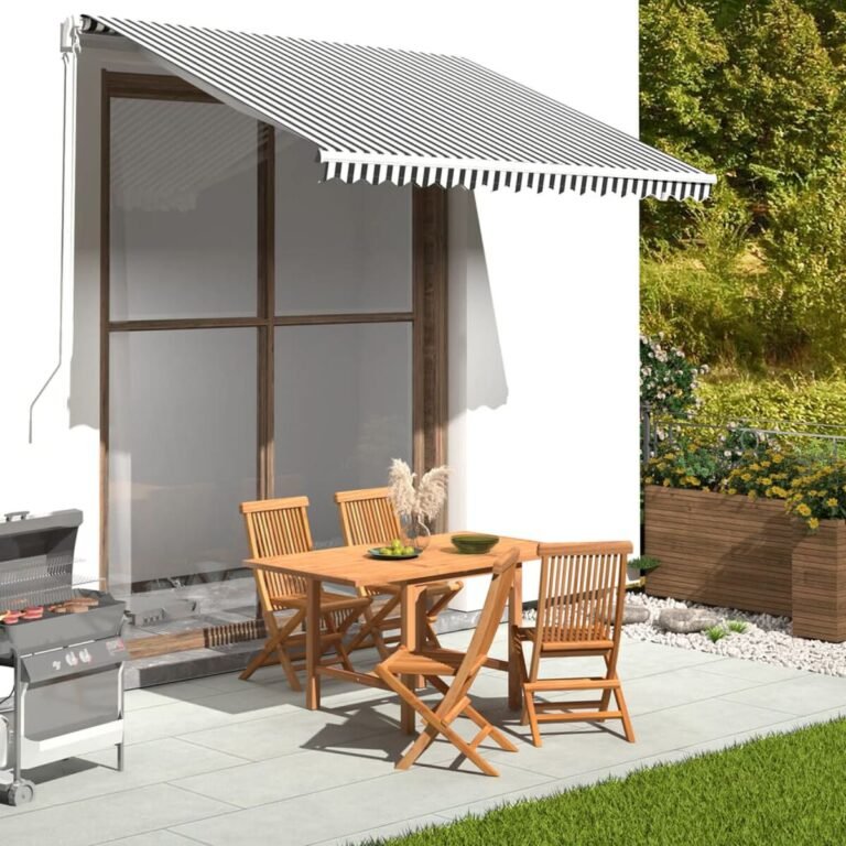 Markizės pakaitinis audinys – 300×250 cm, antracito spalva – produkto nuotrauka 2